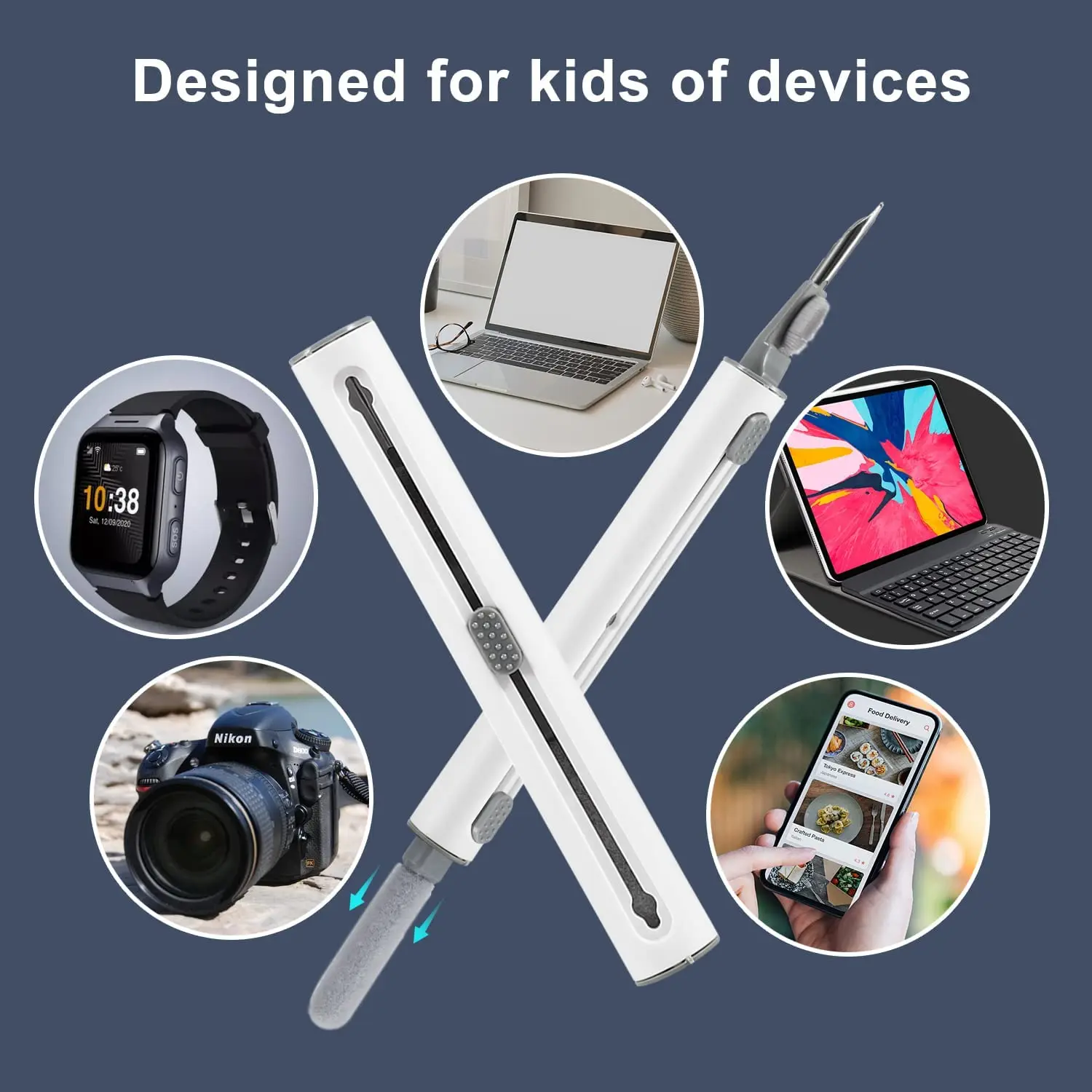 2022 New Arrival Blue Tooth Earbuds Cleaner Pen Earphones Cleaner Suit for airpods Keyboard Wireless Earphones Cleaner Pen Kit