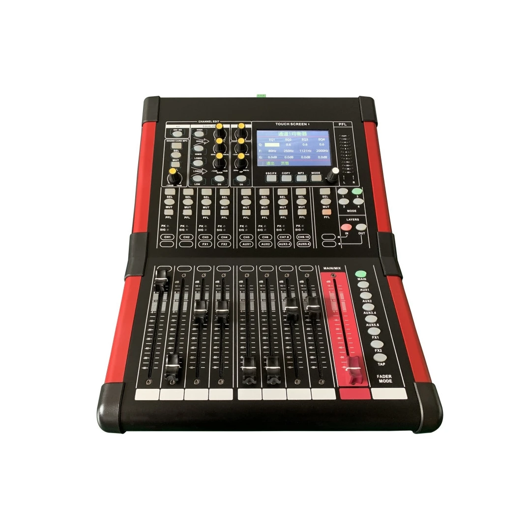 DX-12 цифровой микшерный пульт аудио Профессиональный DJ звуковая карта USB рекордер беспроводной пульт дистанционного управления цифровой live микшерный пульт