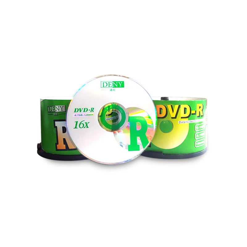 50 shrink wrap package printing dvd disk with 16x manufacture 4.7GB