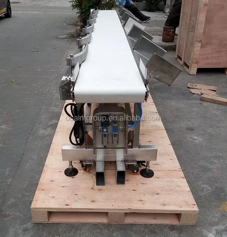 Manufacture price chicken feet and seafood weight sorting grading machine