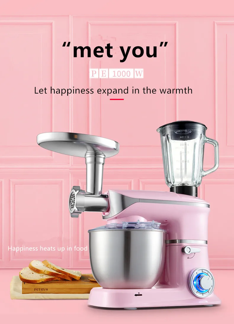 Food Flour Dough Mixer for Bakery Kitchen knead dough squeeze juice Mixing Machine