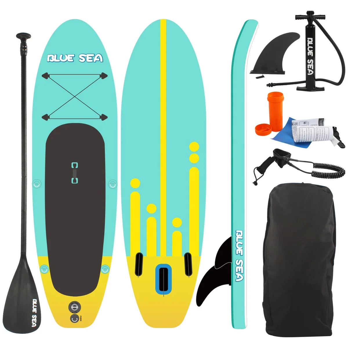 9 Feet Non-slip Inflatable SUP Affordable Stand Up Surf Board With Paddle ISUP