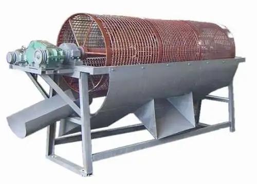 industrial rotary type sieving vibrating sieve machine for gypsum charcoal sand sawdust sifting