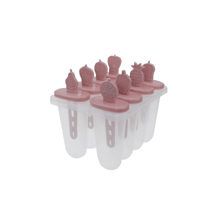  Прозрачный Пользовательские BPA бесплатная модная еда класс 8 шт. фрукты PP popsicle ледяной леденец
