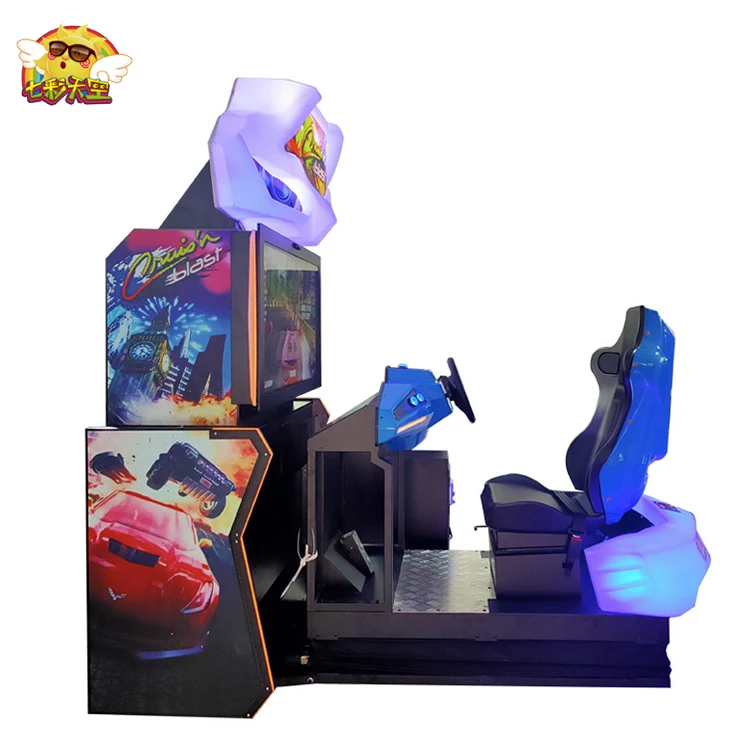Colorfulsky Dynamic Speed Fly Car racing simulator game coin pusher video race machine for sale