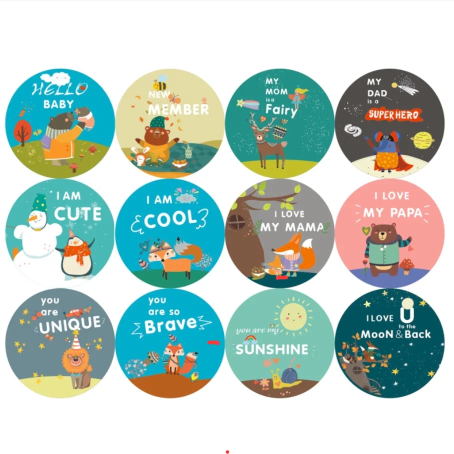 2021 popular month holiday grown up gift newborn baby stickers milestone