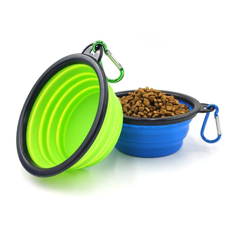 
Оптовая продажа с завода, портативная складная силиконовая миска для воды для домашних животных 