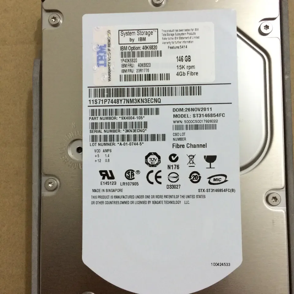 Original New 00Y5765 Sas 6G 10Krpm 2.5in 1.2TB 1.2TB Hard Drive Internal For IBM hard disk