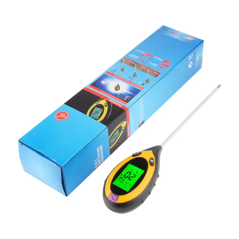 4 in 1 Digital Soil tester pH Moisture Temperature and Light Meter for flowerpot soil garden plantation Soil analyzer