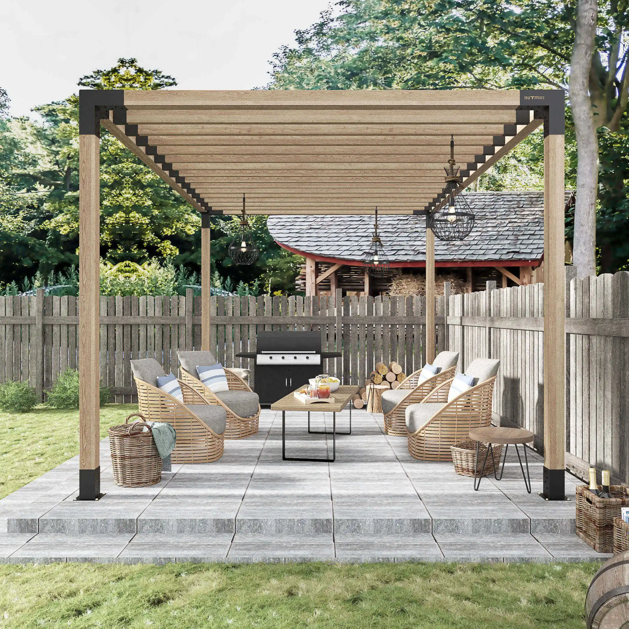 2x2 Pergola Bracket Corner Metal Bracket Kit Right Angle Pergola Kit for Gazebo Pergola Bracket Kit