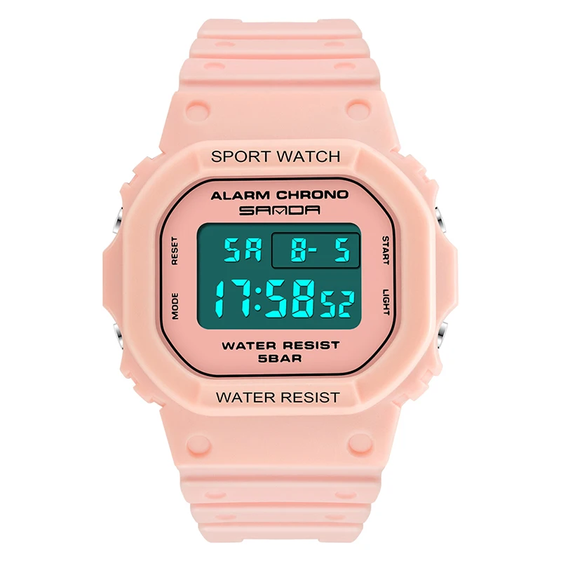 Модные профессиональные спортивные часы SANDA для мужчин и женщин, водонепроницаемые военные часы, противоударные Мужские Аналоговые кварцевые цифровые часы в стиле ретро