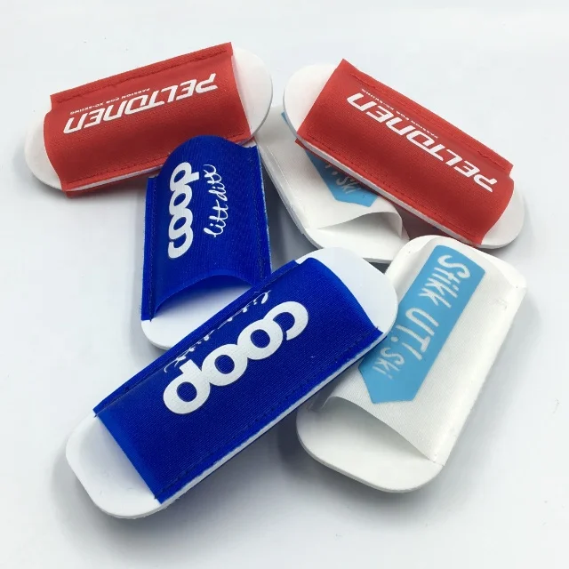 Пользовательский логотип нейлон EVA мягкие гонки лыжные рукава скандинавские лыжные Галстуки крючок и петля пользовательские лыжные держатели ремни