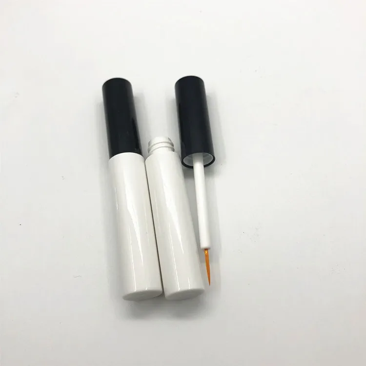 5ML White Eyeliner Empty Tube Plastic Cosmetic Container Private Label Eyeliner empty tube