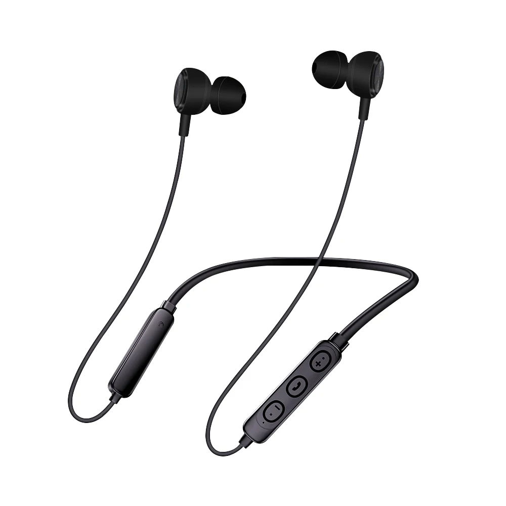 Top Sell Amazon  Headphone Wireless Waterproof Sport Earphone Headset GB2 with Mic Neck Earphone