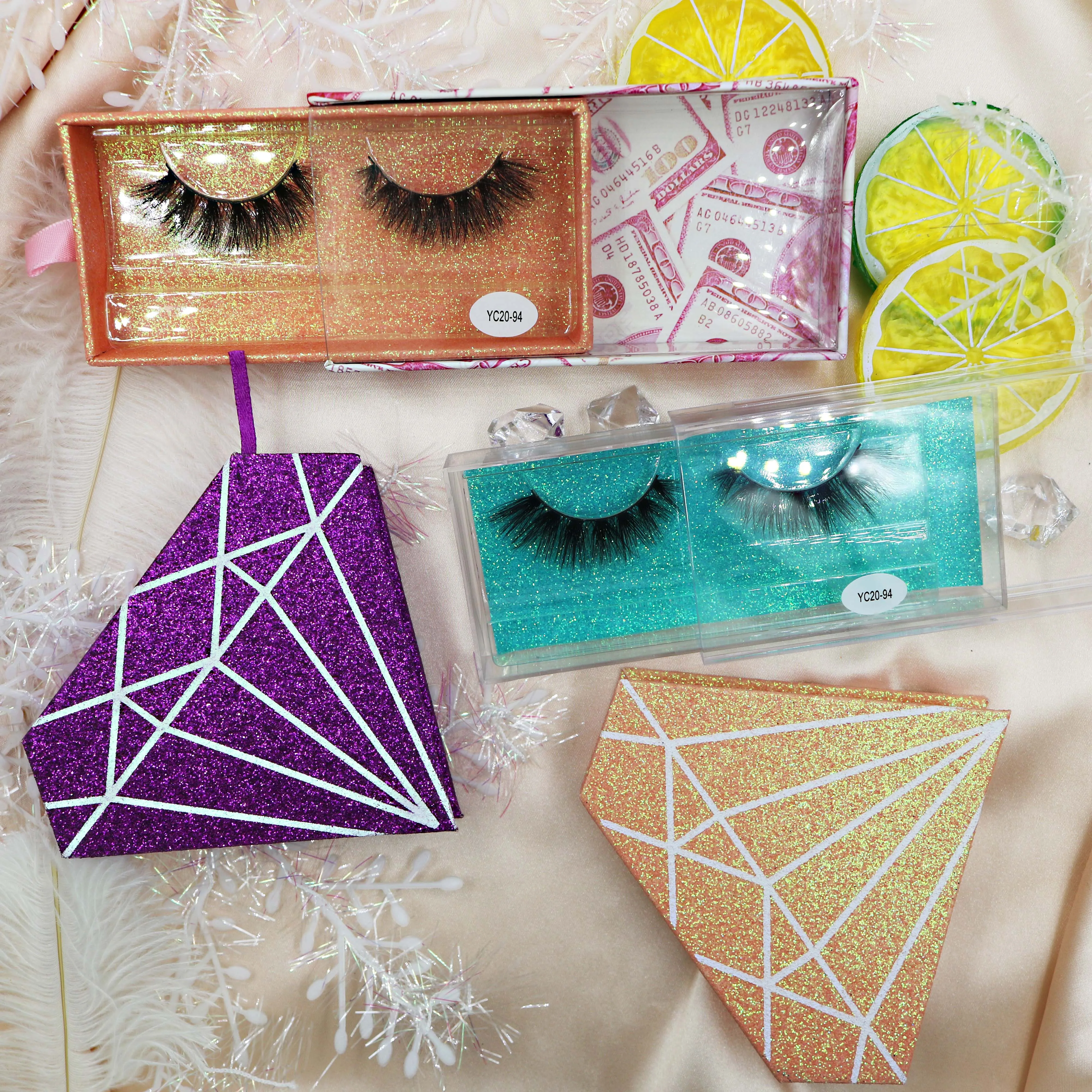 Wholesale Individual Eyelashes 3D Mink lashes Customized eyelash packaging