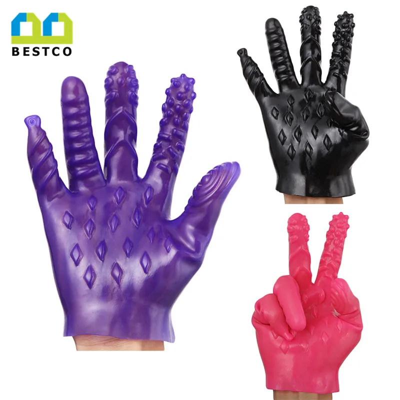 Bestco 3 colors electric magic hand sex toys massage gloves for couple game funny