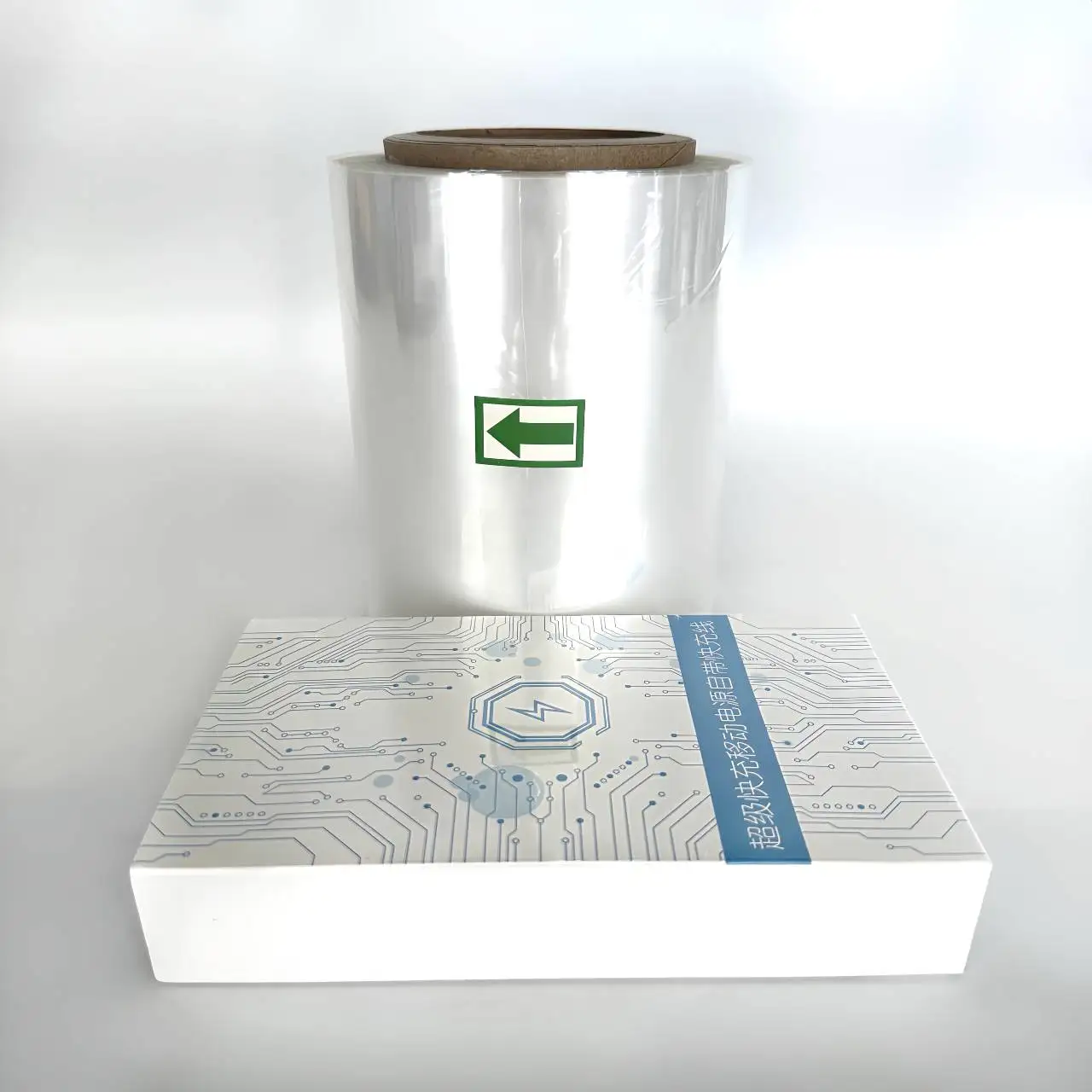 12.5 Micron Thickness 500mm Width Center Fold Transparent Polyolefin POF Heat Shrink Film For Automatic Wrapping Machine Use