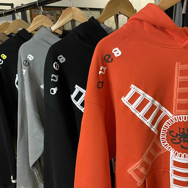 Manufacturer Custom Hoodie 3D Embossed Embroidered Logo Men Ovesizes Cotton Puff Printing Hoodie