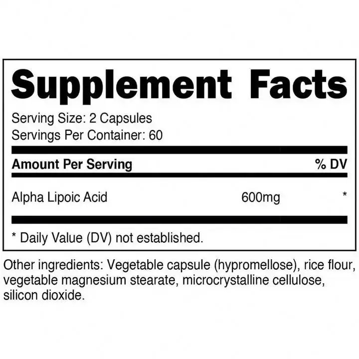 OLLI Alpha Lipoic Acid Capsules Hot sales capsules manufacturer high Strength Supplement natural