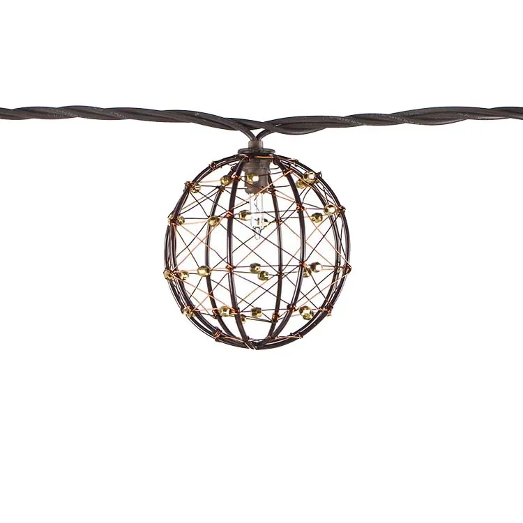 Wholesale 10 Light Decorative Copper Wire Led String Lights Outdoors