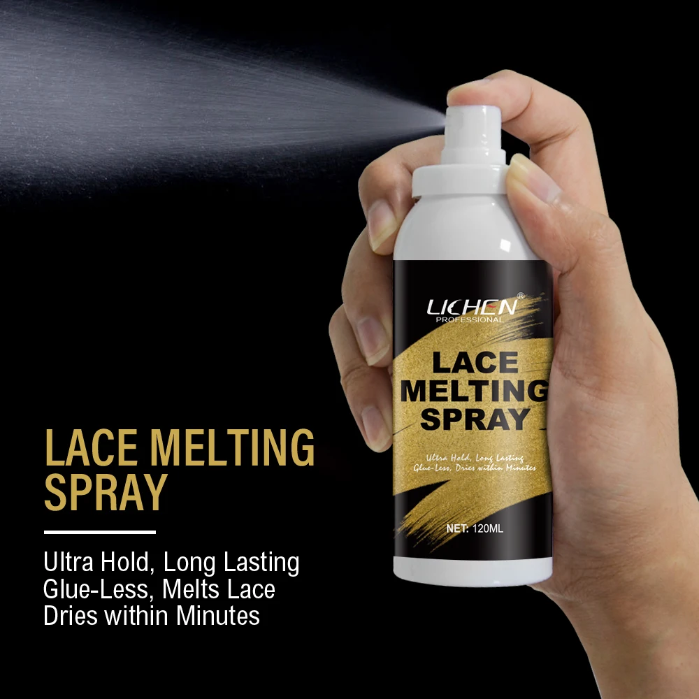 Бесплатный образец экстремальная фиксация водонепроницаемый спрей для плавления кружева клея Парик