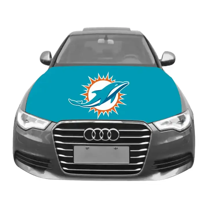 Прямые продажи от производителя флаг команды Miami Dolphin NFL Национальный заказной автомобильного двигателя