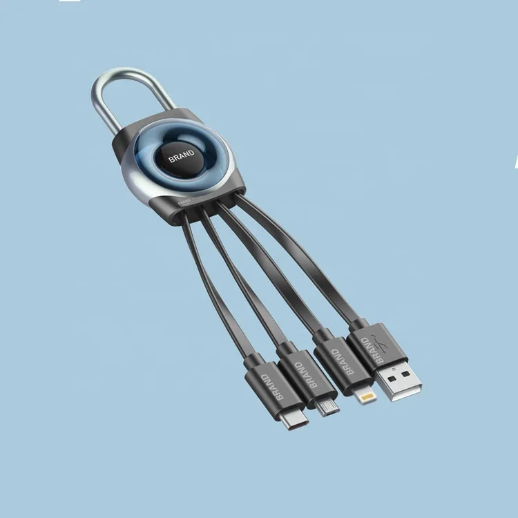 4 в 1 кабель для передачи данных и зарядки мобильного телефона многофункциональный Кабель зарядного устройства