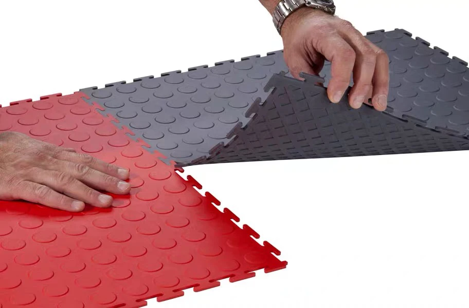 vinyl floor tiles plastic pvc floor joint flooring removable for car showroom