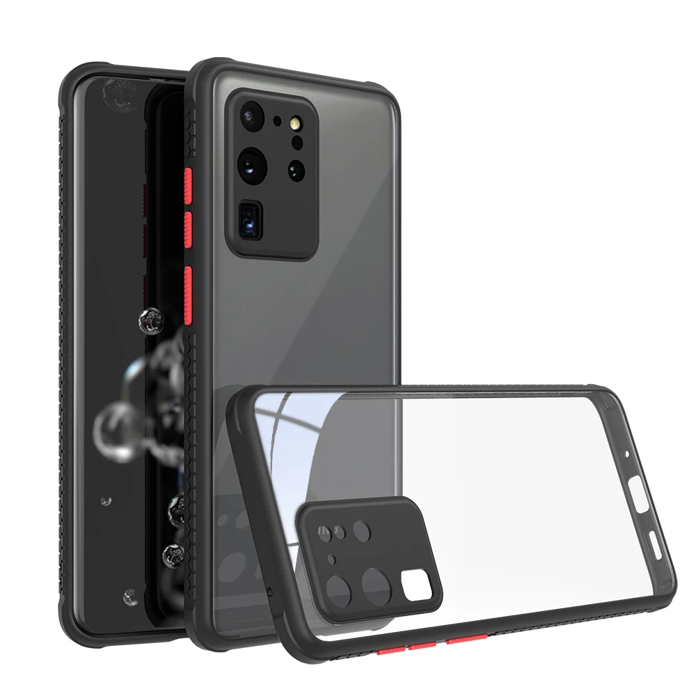 New fashion products detachable color buttons four-corner shockproof airbag mobile phone case For Samsung Galaxy S20 Ultra