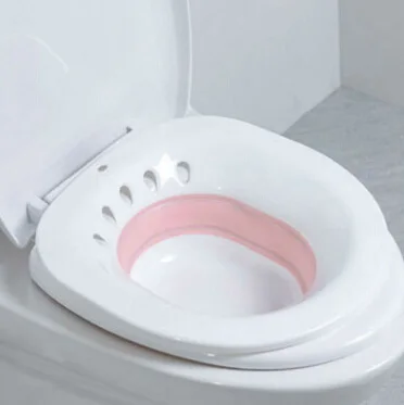 Portable Foldable Seat Sitz Bath to Treat Postpartum Wounds, Hemorrhoids, Perineal Care, Epis