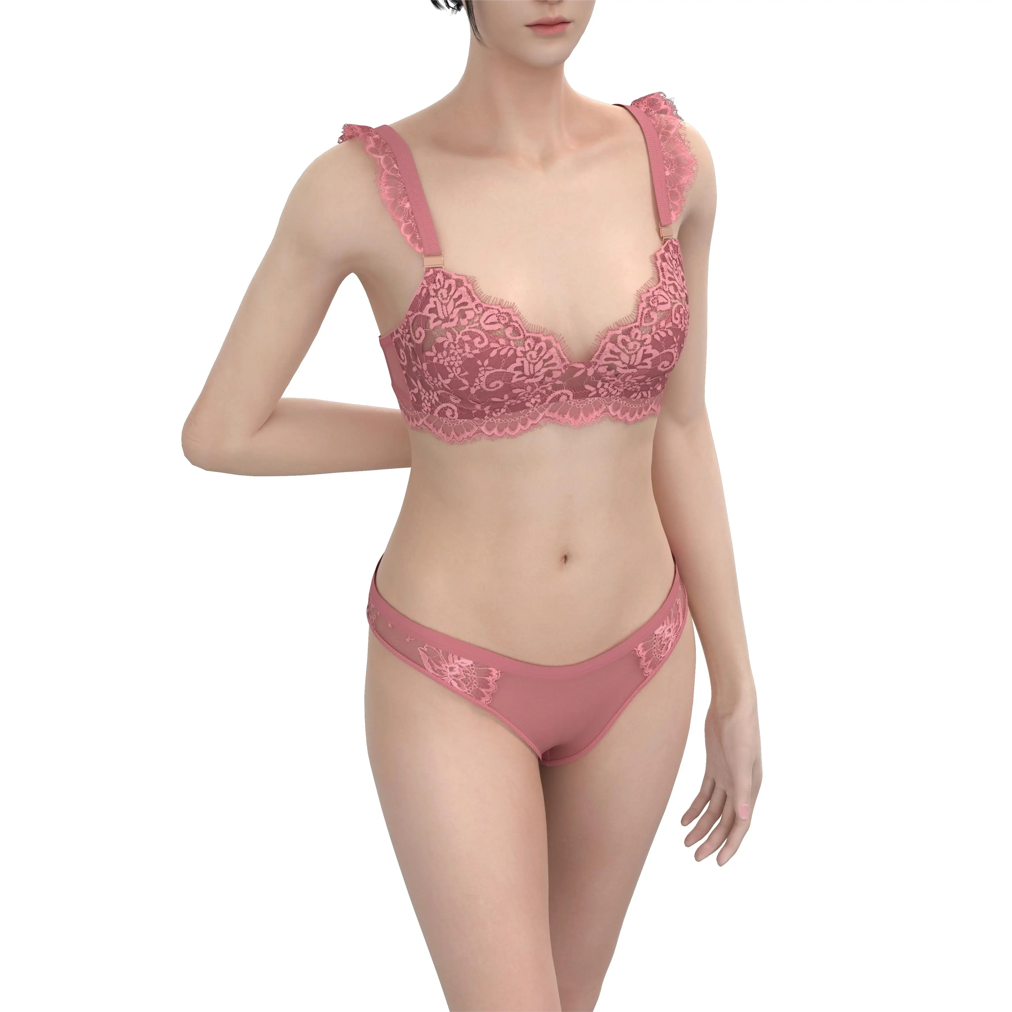 Lace Floral bra for women clothing bra & brief sets sexy lingerie women underwear