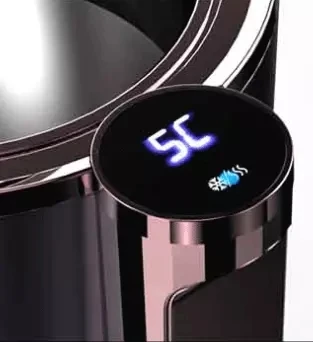 Smart 2 IN 1 Mini Car fridge Warmer and cooler Cup Travel Coffee Mug For Car Smart Touch With LED Display
