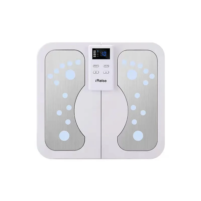 EMS comfortable heating foot massage irest machine Smart foot massager Acupuncture Vibration Tens Therapy foot Massage Pad