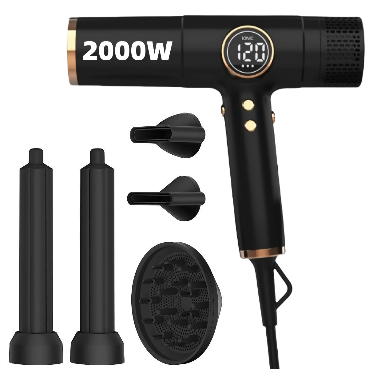 110000 rpm professional commercial blow dryer air wrap hair styler multistyler high speed air hair dryer with digital display