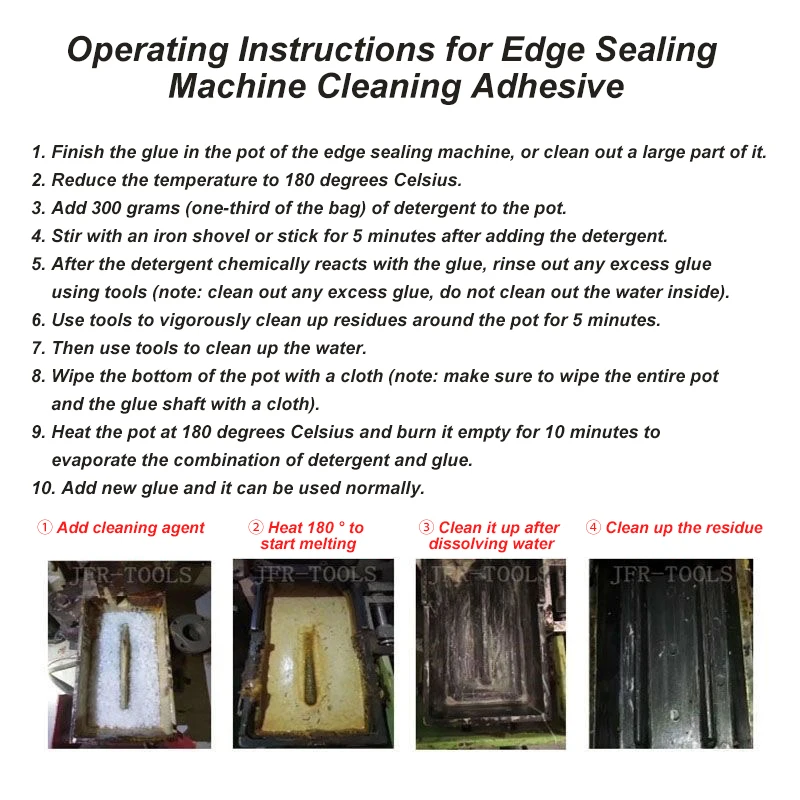 IMBOT Edge banding machine equipment accessories hot melt adhesive cleaning Particle for dilution clean