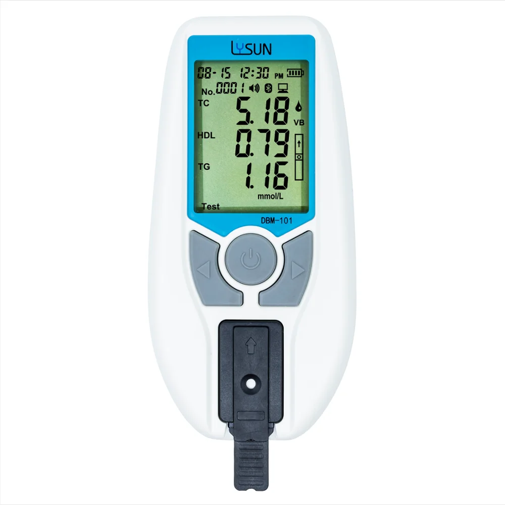 LYSUN Dry Biochemical Meter Blood Lipid Meter Renal Function Meter High Density Lipoprotein Cholesterol UA CR UR Test