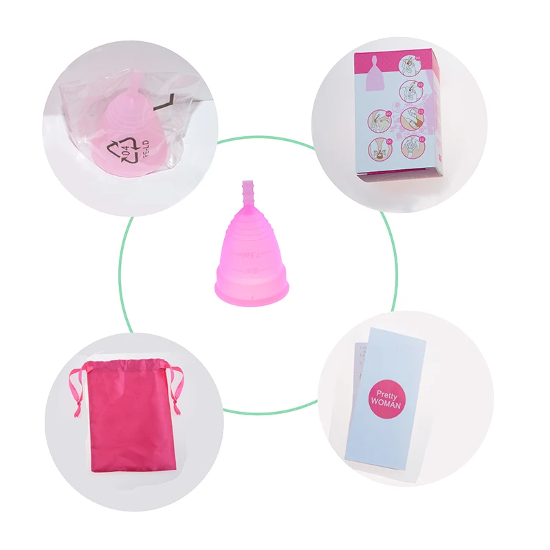 Reusable Medical Grade Silicone Women Organic Wholesale Menstrual Period Cup Feminine Copa Menstrual cup for women