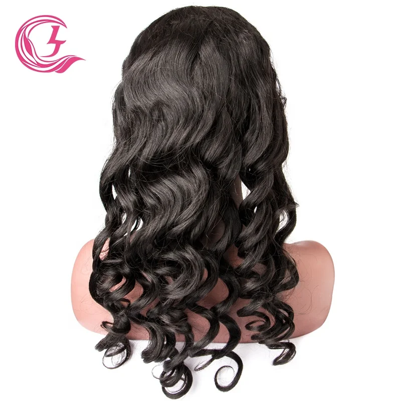 Buy Raw Brazilian loose wave 100% lace front human hair wigs  double drawn,cabelo humano perucas Short Swiss Lace Frontal Wig
