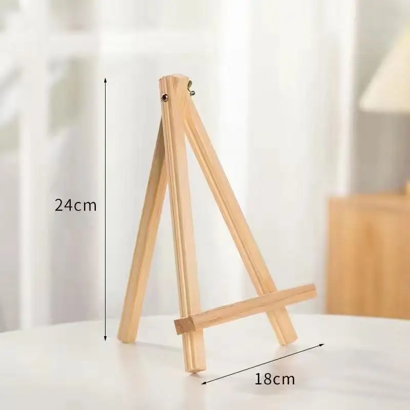 Children drawing art display holder oil watercolor painting wooden easel stand