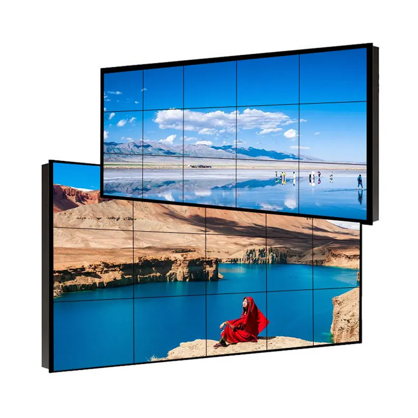 Лучшее качество 16:9 бесшовные 0 88mm/1 7mm/1 8mm 55 дюймов ЖК-видеостены с DP последовательного соединения