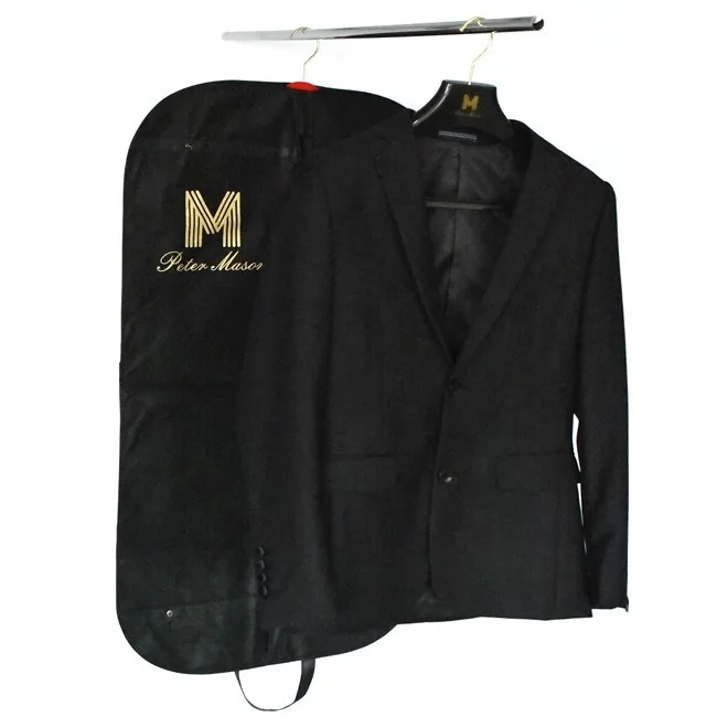 Foldable non woven custom garment suit cover bag for clothes