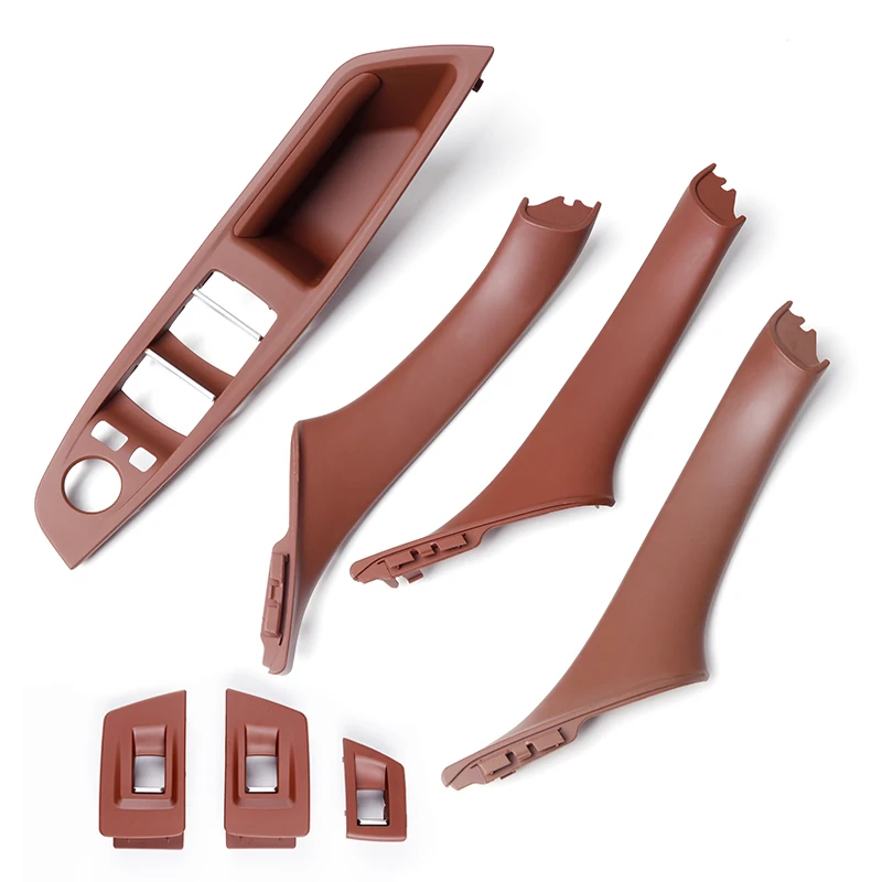 Suitable for BMW 2011-2017 5 Series F10 F11 F18 door handle (red-brown) window switch inner door handle