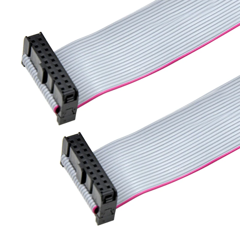 Custom idc flat cable 6 12 14 16 20 24 44 50 64 pin female connector 1.27/2.54mm pitch awm 2651 ribbon flat cable