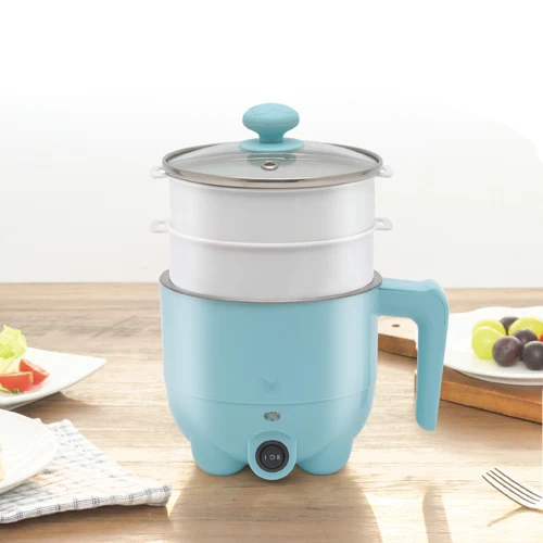 Electric Cooker Cooking With Steamer Pot Electric Heat  Multi Cooking Steam Hot Pot
