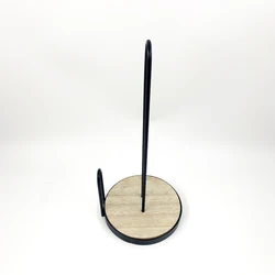 Iron  MDF Kitchen Standing Paper Towels Holder  Rack for Tissue and Napkin in Roll