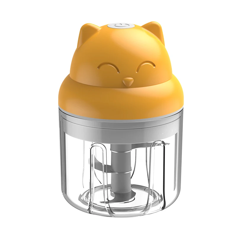 250ml Multifunctional Cordless USB Charging Garlic Crusher Garlic Masher Mini Food Chopper for Household