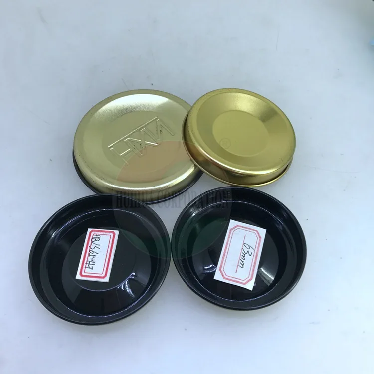 Various Size 83mm Metal End Cap Lid For Cardboard Paper Tube Box