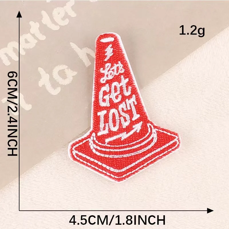 Hot Selling American Funny Lighters Embroidered Patches Felt Chenille Clothes Garments Adhesive Coffee Cups Charging Logo
