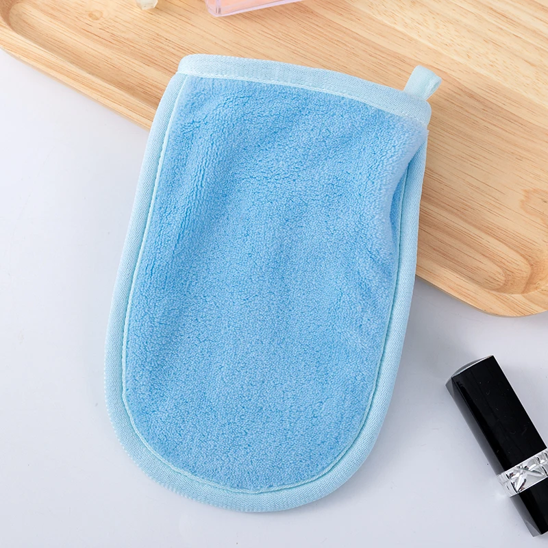 Microfiber Facial Cleansing Towel Cloth Reusable Makeup Remover Mitt