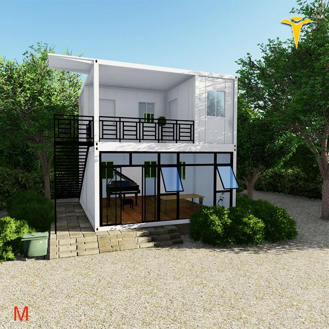 Caravan car container mobile 20ft prefab container house for constructer camping home